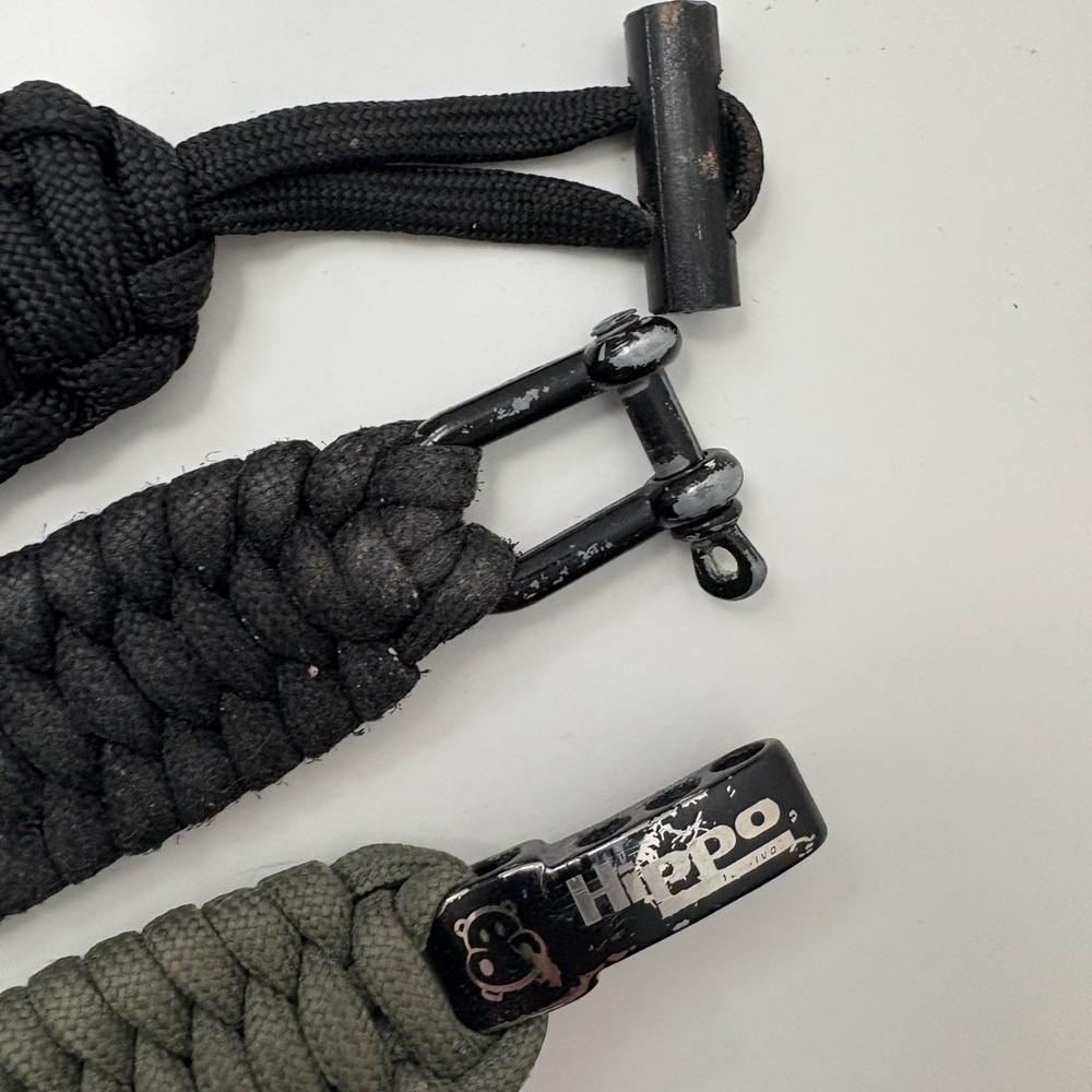 Hippo Survival Paracord Tactical Bracelets - Set Of 3 - Picture 3 of 3